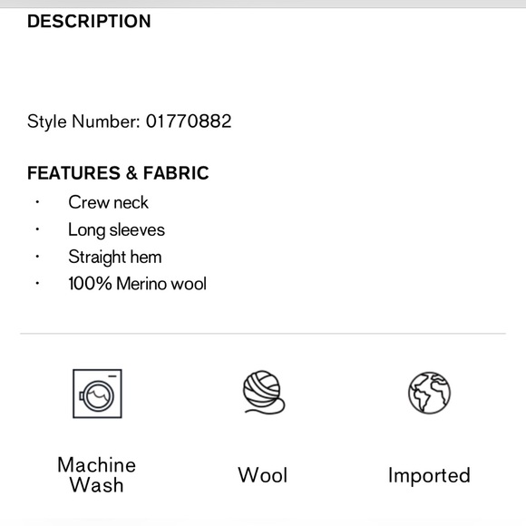 Nwt - express merino wool crew neck sweater size xxl color camel - Picture 10 of 10